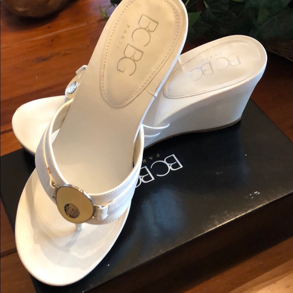 BCBG wedge sandal